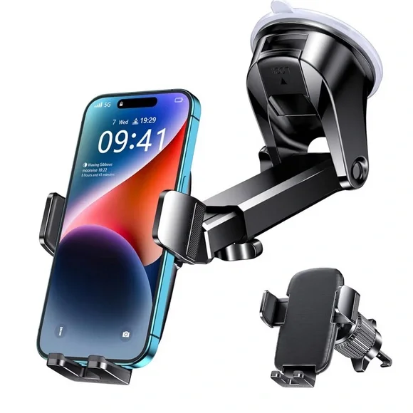 Car Cell Phone Mount for Car Mount Windshield Dashboard Air Vent Universa