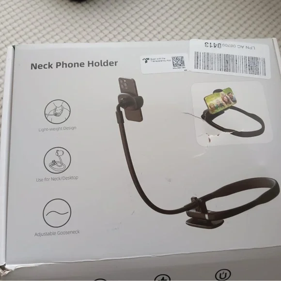 Adjustable Black Neck Phone Holder