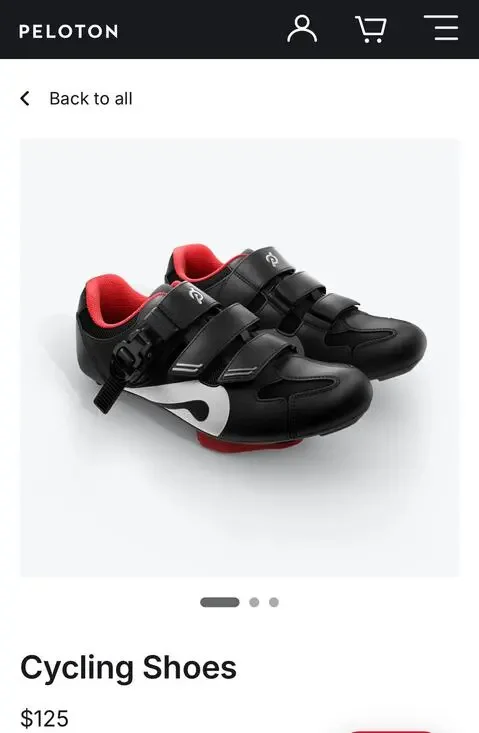 Peloton Cycling Shoes, Size 46
