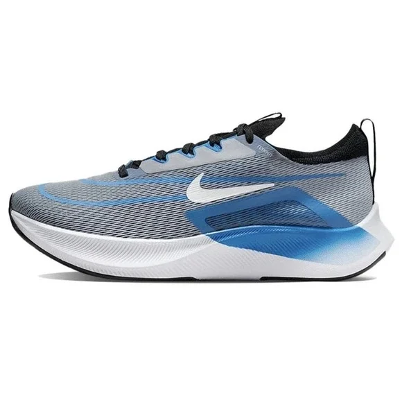 Nike Zoom Fly 4 Men's Size 10 Wolf Grey Blue Running Shoes CT2392 005  NEW