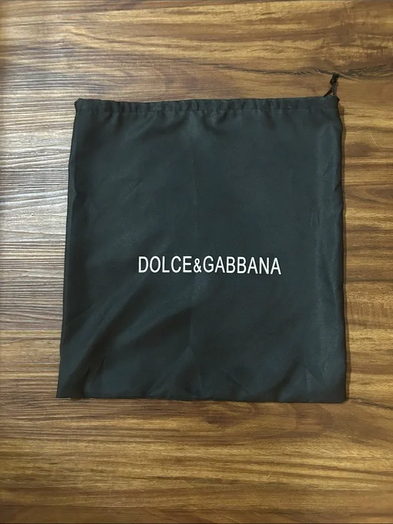 Dolce & Gabbana Black Logo Drawstring Dust Bag