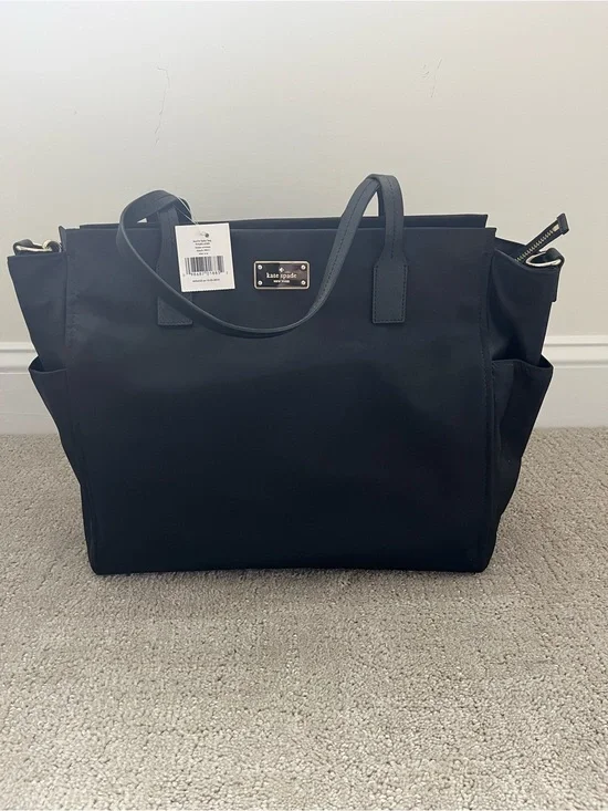 kate spade Black Nylon Tote with Top Handles