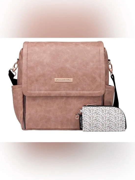 Petunia Pickle  Boxy Backpack, Diaper Bag Dusty Rose