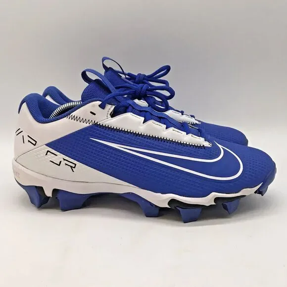 Nike Vapor Edge Shark 2 Football Cleats Men's 7.5 Blue & White Lace Up Low Top