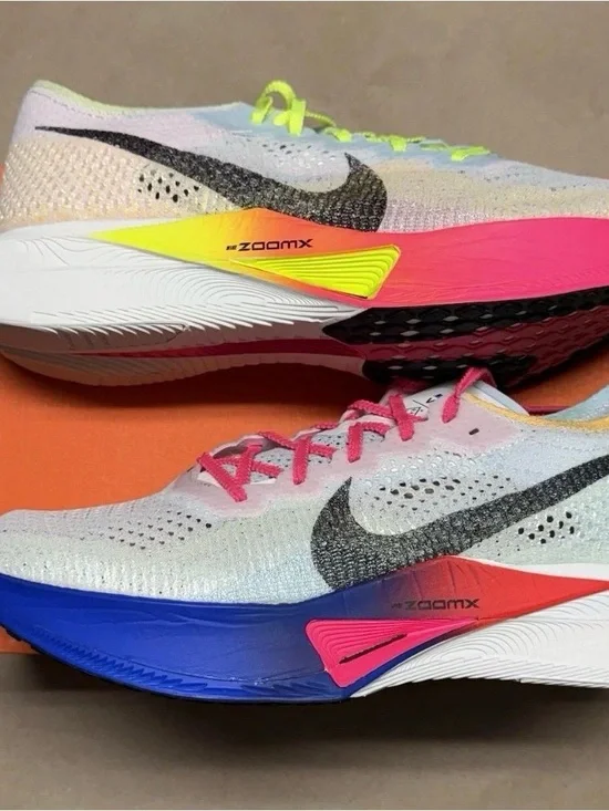 Nike ZoomX VaporFly Next% 3 Multi-Color Mens size 15 Running Shoes NEW!