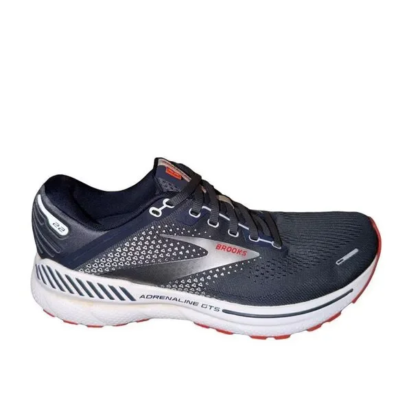 Brooks Adrenaline GTS 22 Navy and White Running Shoes size 8.5