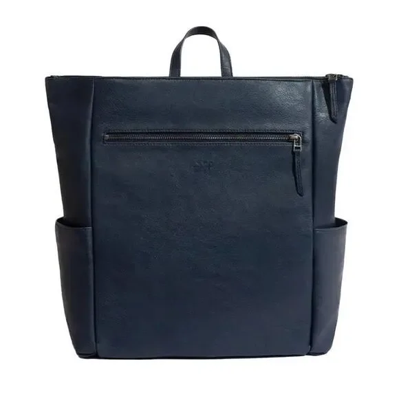 FRESHLY PICKED Women’s Navy Blue Minimal Diaper Bag Backpack