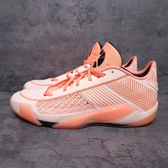 NIKE Air Jordan XXXVIII 38 Low‎ Basketball Shoes Mens 14 Crimson Tint Orange Nby