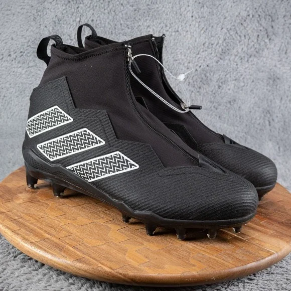 ADIDAS NASTY FLY 2.0 FOOTBALL CLEATS BLACK METALLIC‎ GV8309 MENS SIZE 12.5  $140