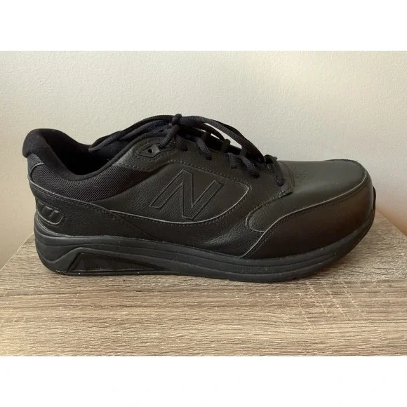 New Balance 928 MW928BK3 Men's 11.5 4E Black Leather Walking Shoes Extra Wide
