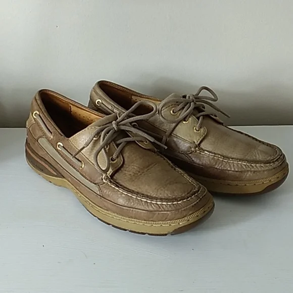 Mens Sperry lace up boat deck shoes 10M