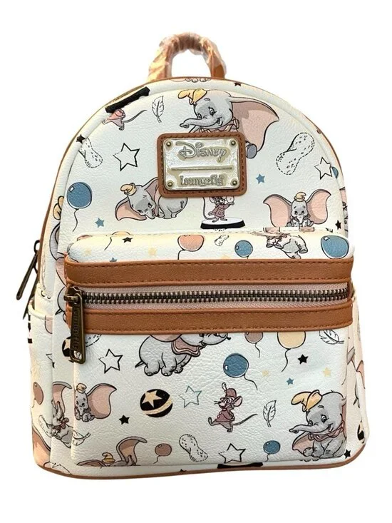 Loungefly Disney Dumbo Icons Mini Backpack Circus Peanuts Star Ball NWT