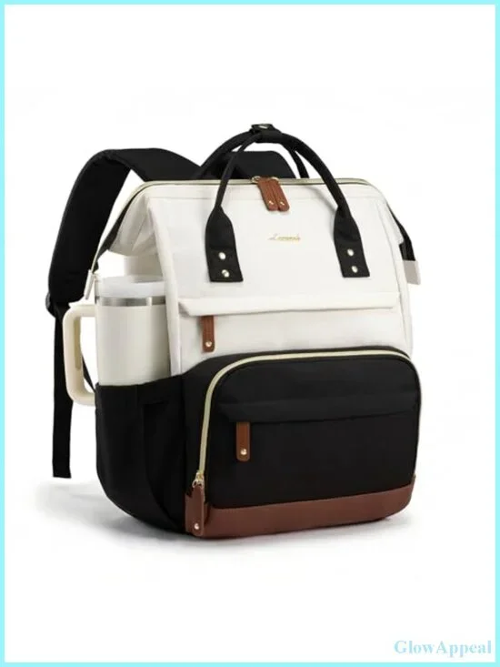 Laptop Backpack for Women 15.6-Inch Water-Resistant Nurse Bag College Bookbag
