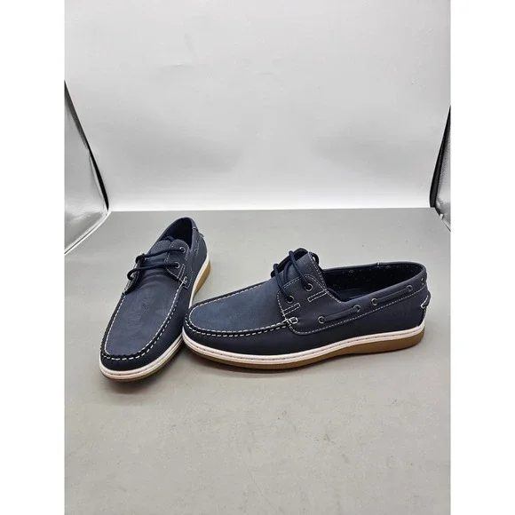 Aston Marc Sail-01 Mens Navy Blue Boat Shoes‎ Deck Shoes Size 9 H-7032