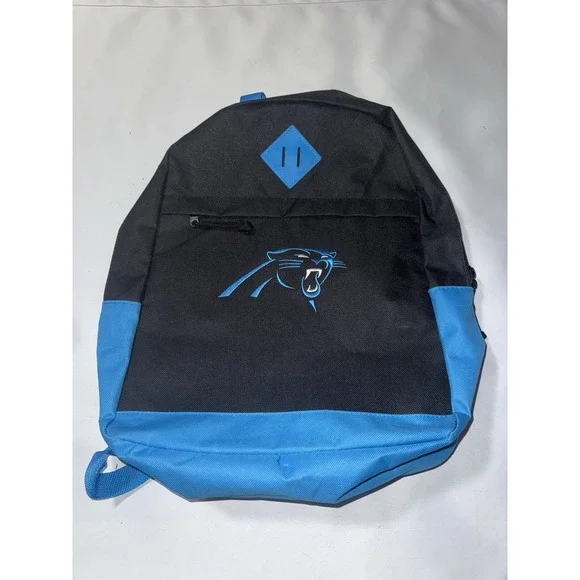 Carolina Panthers‎ Schoolbag Travel Backpack, Embroidered front Euc