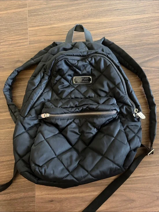 Marc Jacob’s Quilted Black Nylon Backpack - Compact Everyday Bag