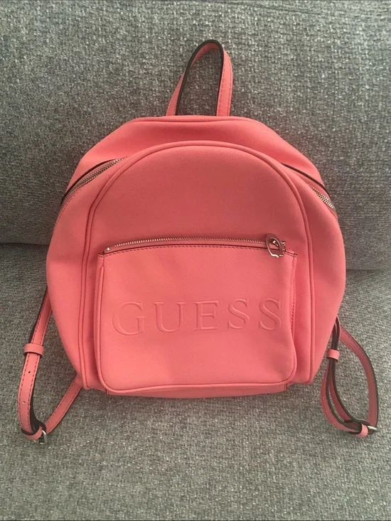 GUESS Coral-Orange Women's Mini Backpack