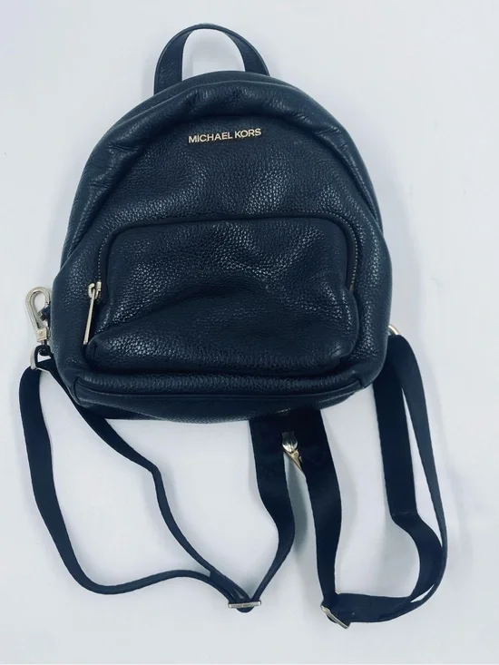 Michael Kors Erin convertible backpack purse pebbled leather gold-tone hardware