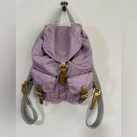 Prada Vintage Lavender Back Pack. Excellent Condition. 100% Authentic.