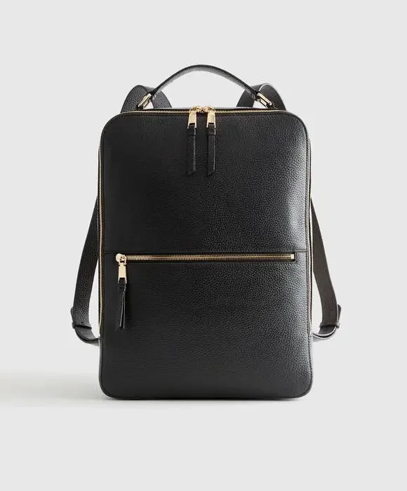 Quince Italian Leather Laptop Backpack Excellent Condition