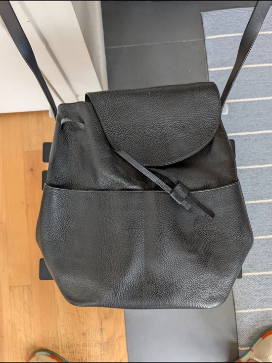 Cuyana Black Convertible Backpack 13