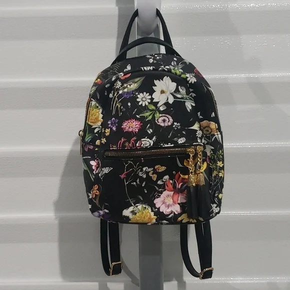 Mini backpack butterfly and flower design‎