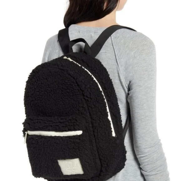 HERSCHEL Black Fleece Small Grove Backpack NWT