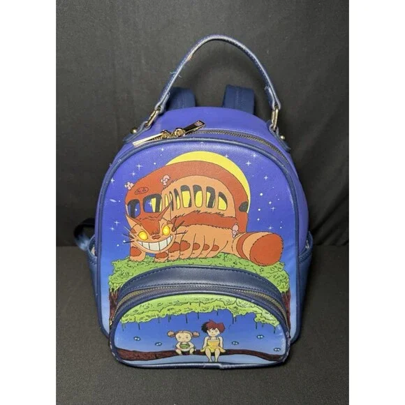Studio Ghibli Light up My Neighbor Totoro Cat Bus Mini Backpack Anime