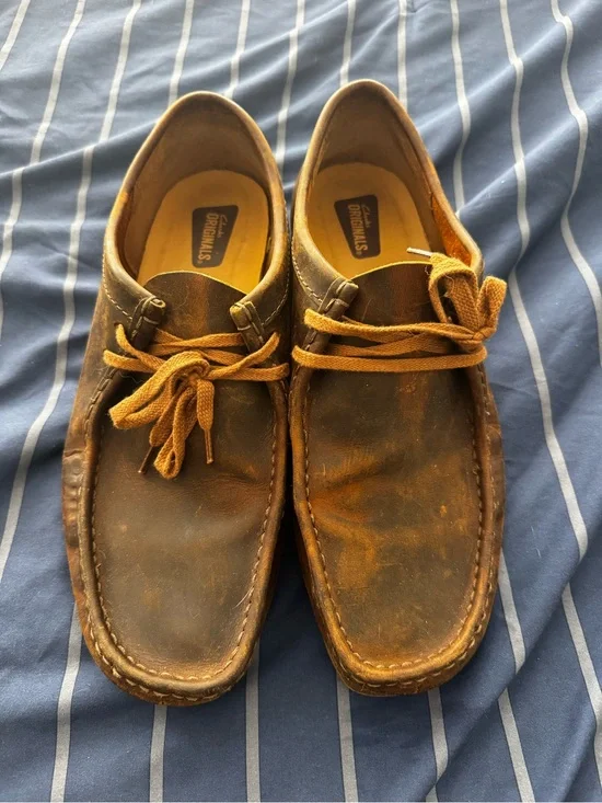 Dockers Men’s Tan Brown Leather Boat Moccasins