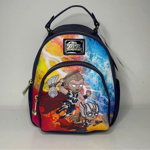 Loungefly | NEW! Marvel Thor Love and Thunder Chibi Mighty Thor Mini Backpack