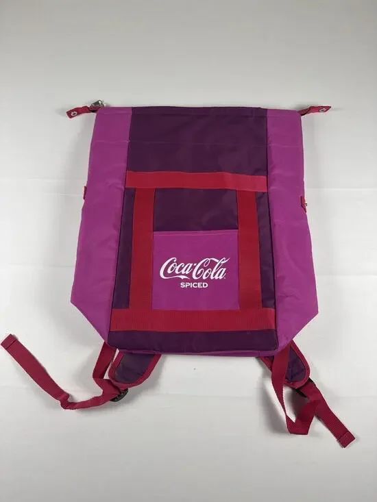 Coca-Cola Promotion Spiced Cooler Backpack Insulated Coke Pink Red Promo Merch