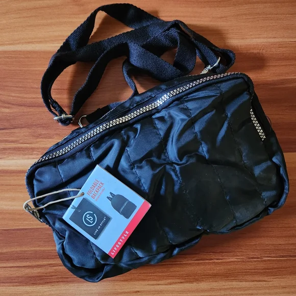 Crossbody Foldable Backpack
