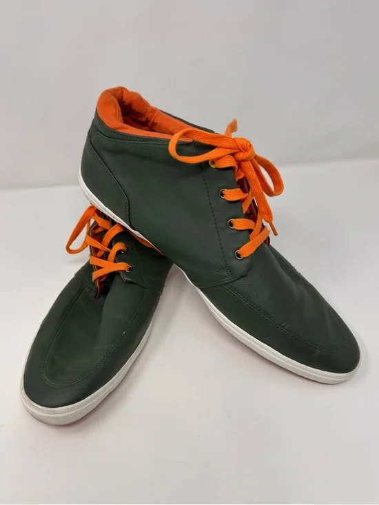 Aldo dress shoes size 13, green orange, sneaker, casual, modern‎