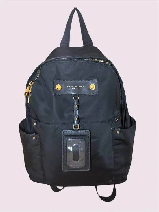Marc Jacobs Black Nylon Medium Sized Backpack