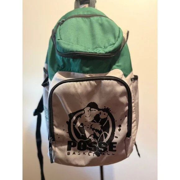 Uptempo Athletics Posse Basketball Backpack Green Beige