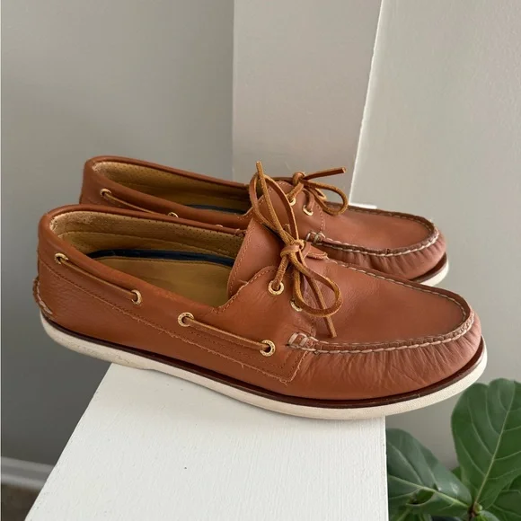 Sperry Men's size 12 Classic Brown Leather Boat Shoes
