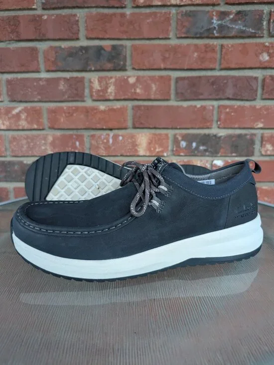 Men's Clarks Wellman Oxford Waterproof Deck Shoes Blue Size 12 M