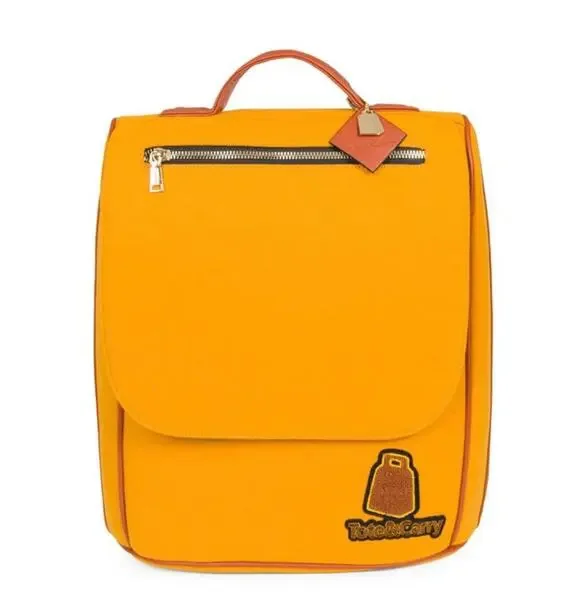 Tote&Carry Varsity Mustard Yellow Backpack