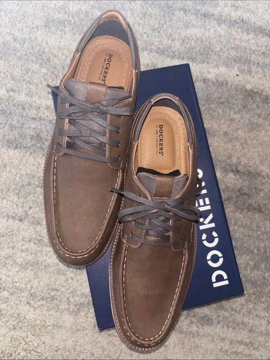 Dockers Brown Men’s Lace-Up Boat Shoes
