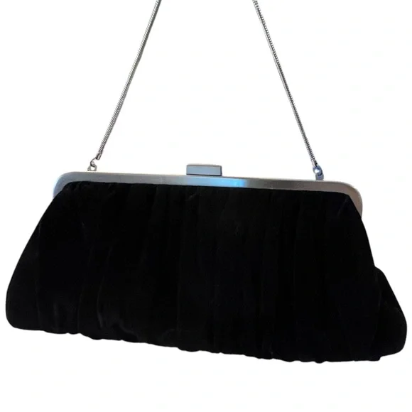 Mary Kay Black Velvet Evening Bag Handbag 2007 New‎ Holiday Wishes Formal Party