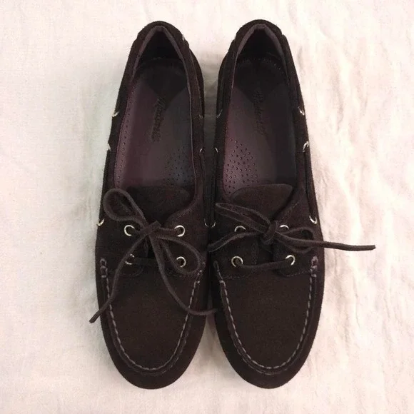 Madewell The Jamie Boat Shoe - Size 8.5/ Dark Carob/ NX055