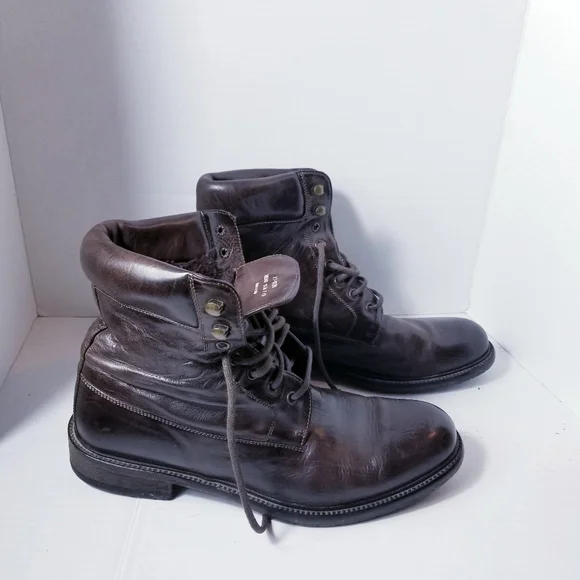 J&M 1850 MEN'S ITALY SHEARLING BOOTS SIZE 9.5