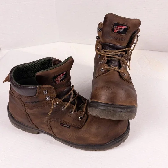 Red Wing 2240‎ Work Boots Mens 12 Brown King Toe Safety Waterproof ASTM Workwear