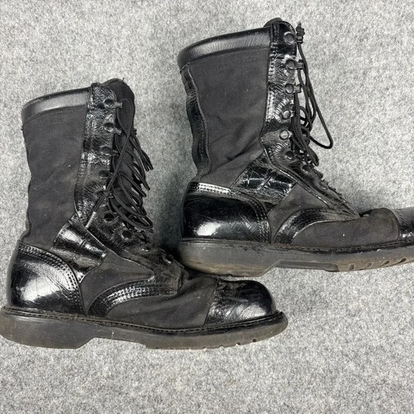 Vintage Corcoran Jump Boots Mens 8 EE‎ Black Leather Combat Military USA Made