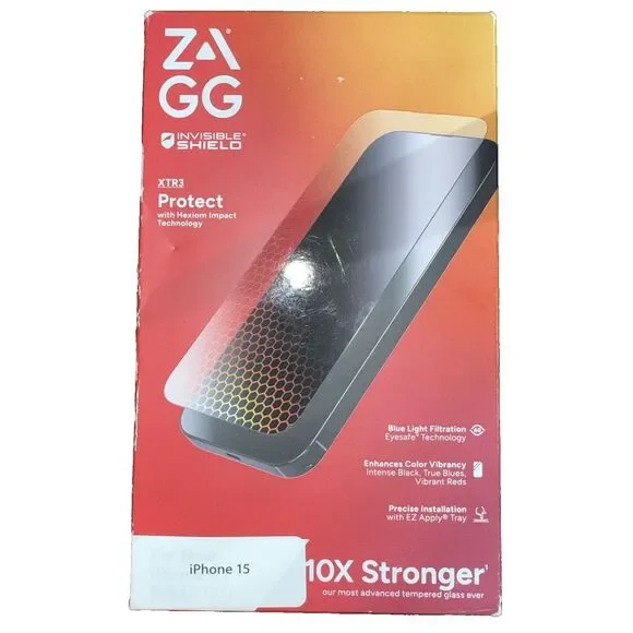 Zagg Invisible Shield XTR3 for iPhone 15