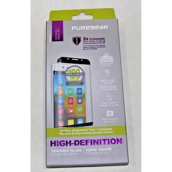 New PureGear High-Definition Temper Glass Screen Protector Samsung Galaxy S9+