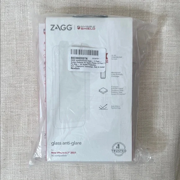 ZAGG 14 plus InvisibleShield Glass Anti-Glare Screen Protector 2 pack