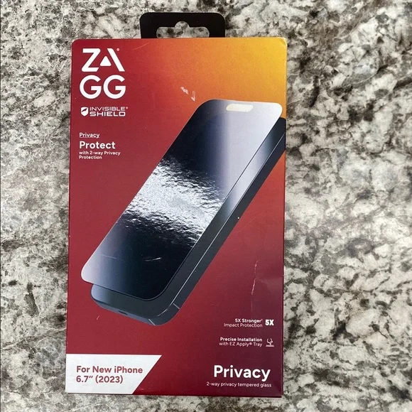 ZAGG Black Privacy Screen Protector for Smartphones
