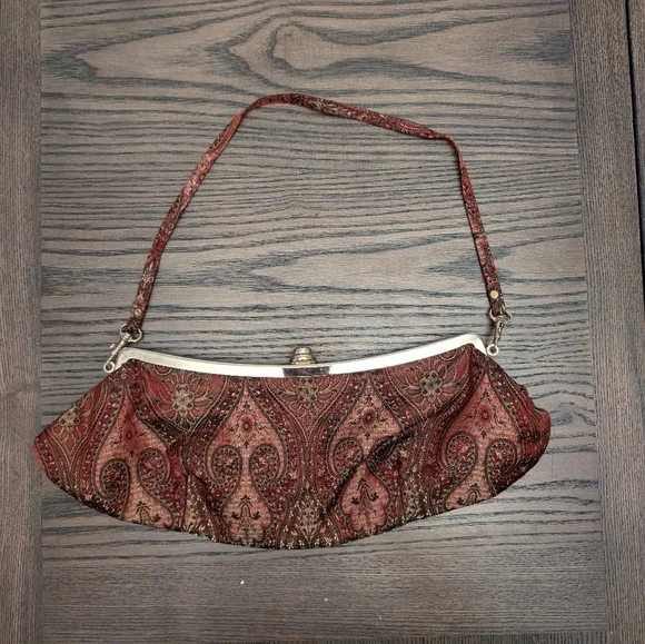 ✨5 For $50 The Mango Tree Paisley Print Shoulder Bag‎