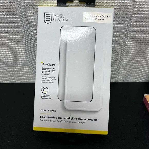White Screen Protector for Smartphones with Minimalist Design